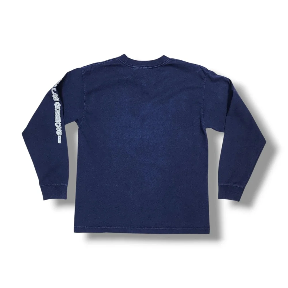 Dallas Cowboys Property Of Cowboys NFL NFC Long Sleeve Navy Blue T-Shirt Youth L